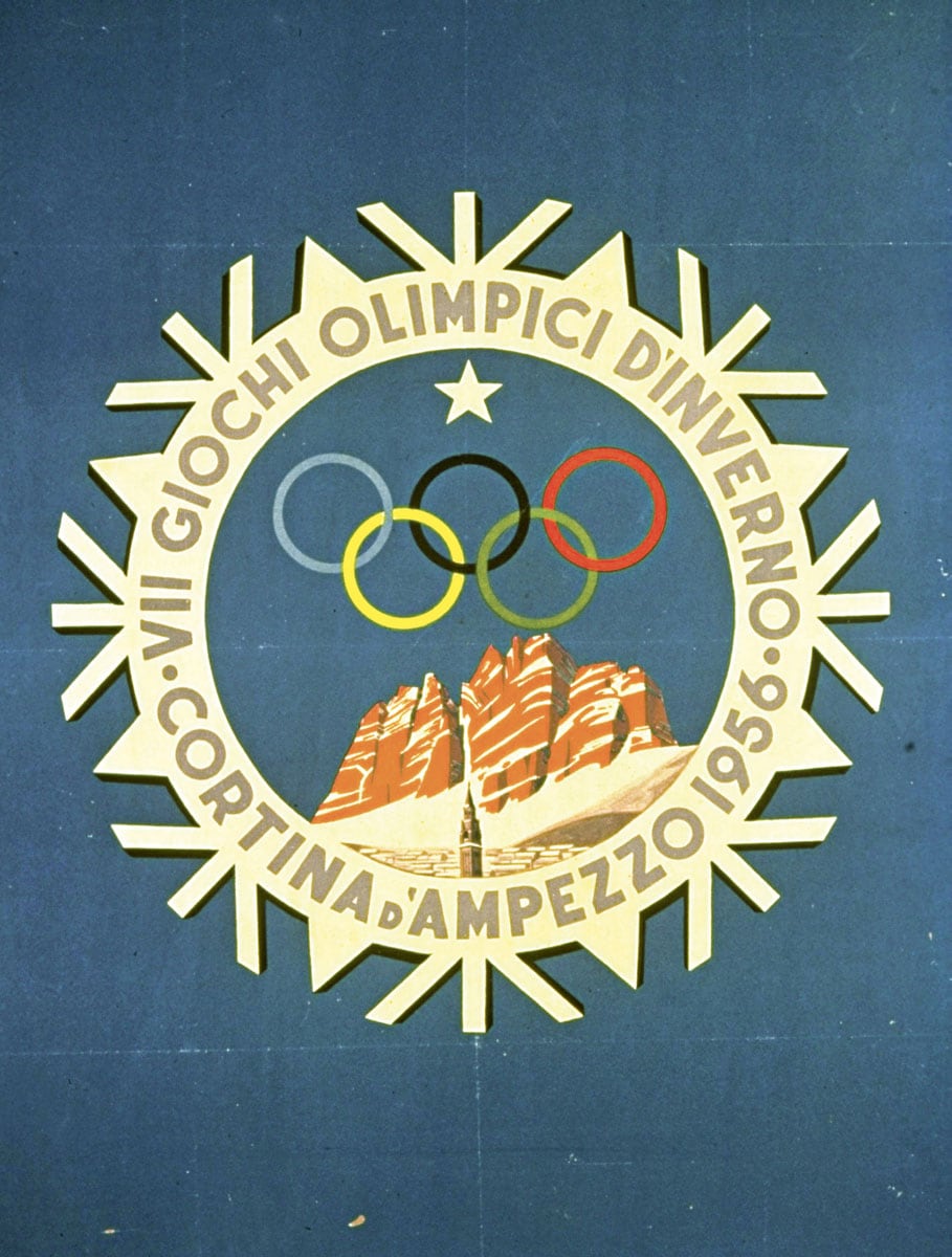 1956년 코르티나 담페초 동계 올림픽 포스터