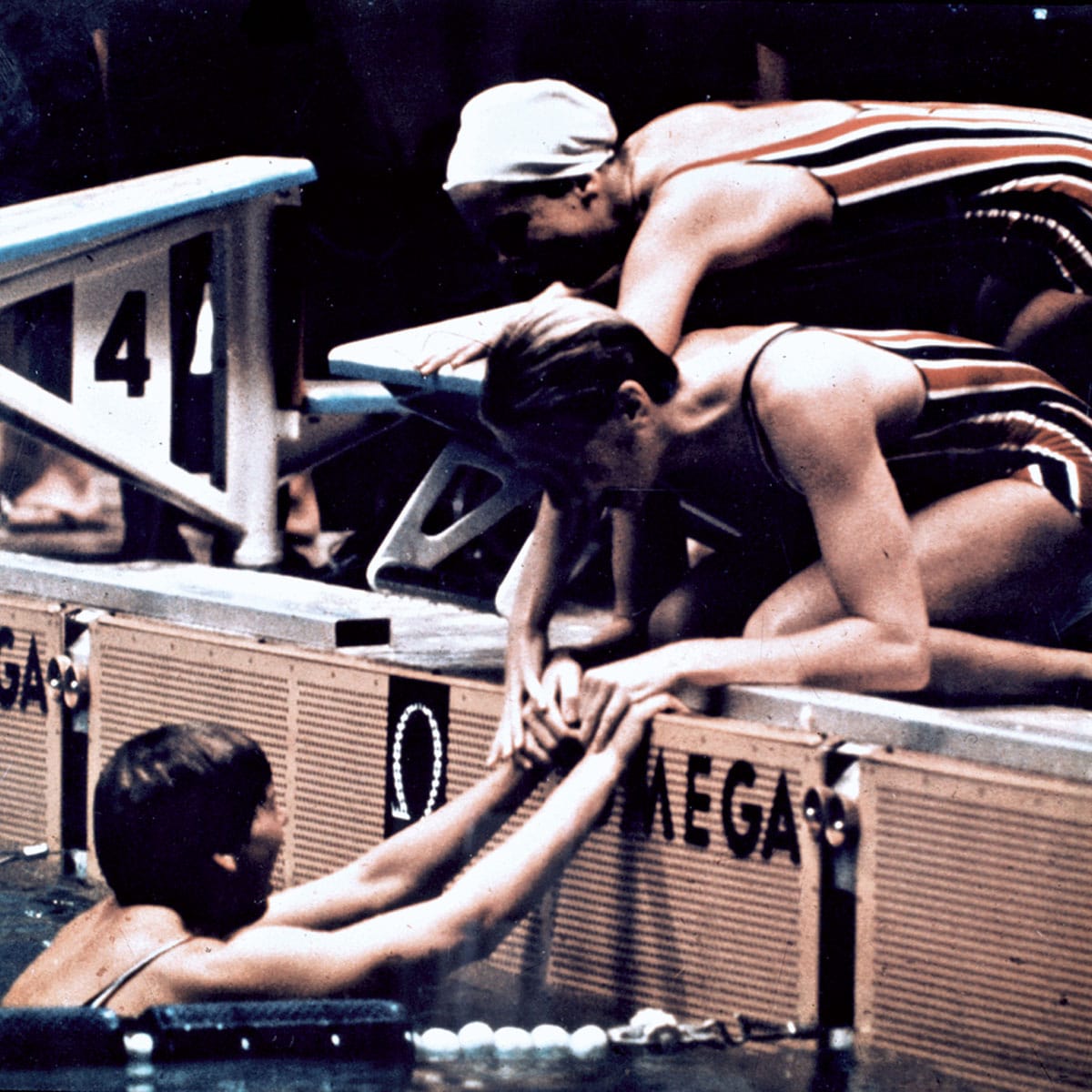 1967년 팬 아메리카 올림픽에서 선보인 오메가 수영 터치패드