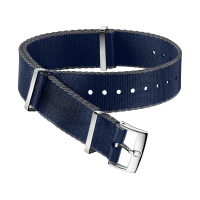 그레이 컬러의 테두리가 돋보이는 블루 폴리아미드 스트랩 - SKU 031CWZ007885