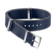 NATO 스트랩 - 그레이 컬러의 테두리가 돋보이는 블루 폴리아미드 스트랩 - 031CWZ007885