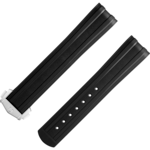 투피스 스트랩 - 씨마스터 다이버 300M 전용 블랙 러버 스트랩, 폴딩 클래스프 - 032CVZ015752