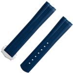 투피스 스트랩 - 씨마스터 다이버 300M 전용 블루 러버 스트랩, 폴딩 클래스프 - 032CVZ015753