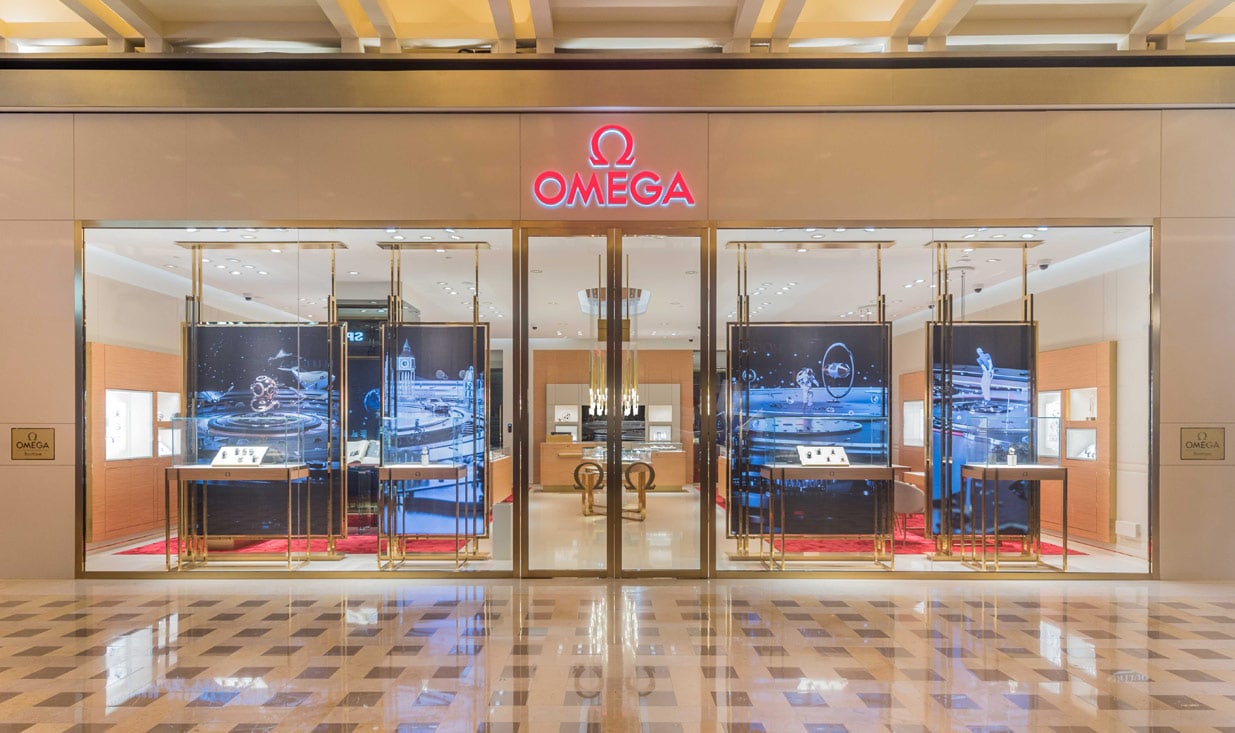 OMEGA Boutique 2 Bayfront Avenue<br />Shop B2M-201/206 <br />The Shoppes at Marina Bay Sands 018972 Singapore